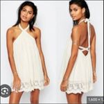 Tularosa  Holden Halter Mini Dress Women Size S Lace Cottagecore Preppy Country Photo 1