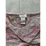 Vintage J Jill Shirt Womens Small Cream Pink Sheer Paisley Y2K Festival Boho Photo 5