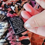 Snap Red Multicolored Chevron Print Knit Halter Maxi Dress Size XL Photo 6