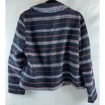 Karen Kane Women's XL Striped Textured Fringe Trim Blazer Jacket Photo 4