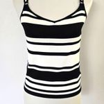 Jones New York Suit Black & White Striped Knit Tank Top – Size 10P Photo 1