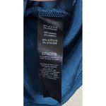 Chico's  Travelers 3 US Size XL Teal Tunic Top Slinky Knit Grommet Neckline Preppy Photo 3