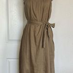 frame denim FRAME Ruffle-Strap Belted Midi Dress Photo 1