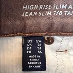 Lands’ End Rose Gold Metallic Ankle Jeans NEW Size 22W Pink Photo 3