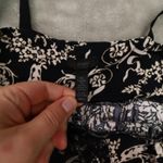 Soma Black White Floral Night Gown Chemise Adjustable Straps Women's Small Photo 5