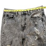 American Eagle  Grey Acid Wash Distressed Mom Jeans, Sz 8 Photo 4