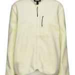 Rains Mid Layer Fleece Jacket Full Zip Yellow sz Small Oversized Unisex‎ NWT Photo 0