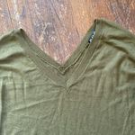 Poof! Poof NY Forest Green VNeck Sweater size SM Photo 2
