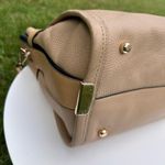 Coach Swagger Carryall Pebble Leather Satchel Tan/Nude Colorblock Photo 7