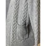 Janie and Jack Gray Cable Knit Shawl Collar Cardigan Button Front Sweater 8 Photo 9