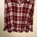 Catherines Catherine’s Button Down Shirt Red Plaid Handkerchief Back Photo 3