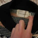 Vintage Dreamers Houndstooth Striped Pullover Crewneck Sweater S/M Multi Photo 2