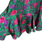 Victoria's Secret Vintage 90’s Victoria’s Secret slip chemise size large Green Floral gold label Photo 2