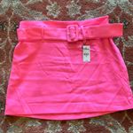 EXPRESS  Hot Pink Belted Skirt M Photo 0