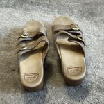 Dansko  Sophie Sandals Womens 40 Taupe Buckle Wedge Heels Slip On US 10 10.5 Photo 5