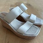 Sam Edelman Alissa Leather Wedge Sandals in Ivory Photo 1