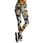 𝅺NOLI Yoga NWT ‘G.I. Jane’ High Waisted Legging in Yellow/Black Size Small Yellow Photo 3