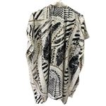 G Open Front Animal Print Print Kimono Coverup Jacket Top One Size Fits Most White Size L Photo 5