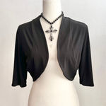Vintage Black Bolero, Goth Whimsigoth Grunge Indie‎ Sleaze 2000s Medium Photo 0
