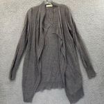Staring At Stars  Long Sleeve Open Front Draped Cardigan Gray Knit Women's Medium Photo 0
