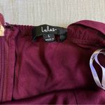 Lulus NWOT Forevermore Burgundy Skater Dress Photo 3