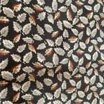 Vintage 90s Brown Tan Red Seasonal Autumn Fall Leaf Foliage Mini Pencil Skirt Size XL Photo 1