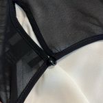 BCX  womens size large off white and black tank dressy chain front georgette new Photo 10