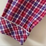 Victoria's Secret Victoria’s Secret pajama top women's small red purple plaid button down Photo 5