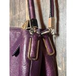 Coach Madison Phoebe 26224 Plum Soft Leather Shoulder Hobo Purse Bag Large Gold Photo 3