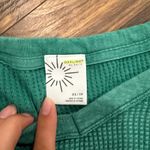 Aerie OFFLINE by  Too Women’s Waffle Knit Deep V-Neck Lounge Green Photo 1