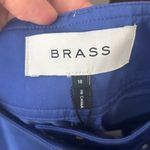 Brass Royal Blue Belted Trouser Pants NWT Size‎ 18 Photo 4