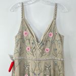 Mac Duggal  9141 Floral Embroidered Sleeveless Beige Multicolor Gown, Size 10 Photo 11