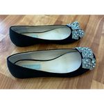 Betsey Johnson  Rhinestone Bow Ballet Flats Size 7,5 Photo 3