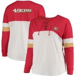 New Era Red/White San Francisco 49ers Athletic Varsity Lace Photo 0