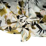 Aakaa Boutique Tie Front Floral Kimono Top Blouse Photo 4