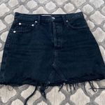 AGOLDE  Black Denim Skirt Photo 6