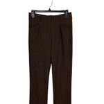 W Collection Brown Wide Leg Pants Medium Stretch Workwear Office Classic Photo 1
