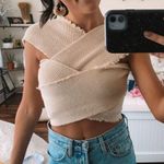 Edge Raw  Knit Crop Top Photo 0