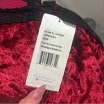 None Teddy Lingerie Velvet Corset Bodysuit Red Black Lace Lingerie Size 4X Photo 9