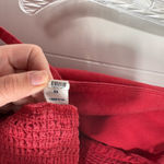 Old Navy Red Linen Blend Wide Leg Smocked Stretch Back Jumpsuit Romper XS Tank Photo 4