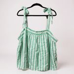 Stoney Clover Lane X Target Womens Striped Tie Strap Tank Top S Green & White Photo 1