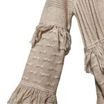 Chelsea and Violet Western Fringe Boho Dusty Rose Belted Long Cardigan Sz S Photo 3