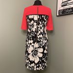 Taylor Women’s Dress Reddish/Orange Top, Black & White Flowers on Bottom Size 8 Photo 5