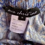 Blue Paisley, flowy pants, M Gold Size M Photo 3