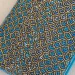 Bamboo Traders, NWT. Beaded aqua wristlet or‎ crossbody bag. Straps for both. Blue Photo 9