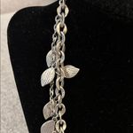 Lia Sophia  Lush Silver Tone Leaf Necklace with Gemstones and Beads Photo 4