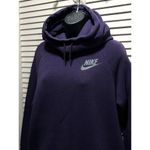 Nike Purple/Black Hoodie Sweatshirt Size Medium Long Sleeve Logo Graphic Pocket Photo 1