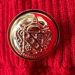 Cider Red Knit Ribbed Maxi Skirt Ornate Buttons Ruffled Mermaid Classic M New Photo 5