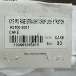 AGOLDE  KYE Mid Rise‎ Straight Crop Low Stretch White Denim Jeans Size 33 NWT Photo 5