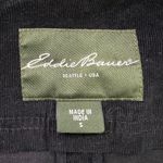 Eddie Bauer Women's Blazer Small Black Jacket Lined Corduroy Long Sleeve Pockets Photo 2